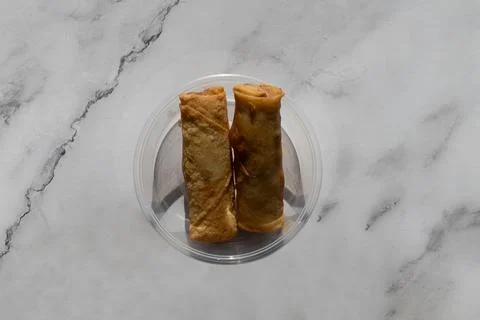 Mini Spring Rolls Stock Photos