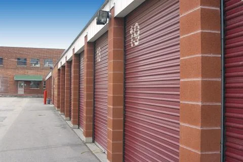 Mini Storage Unit Doors Stock Photos