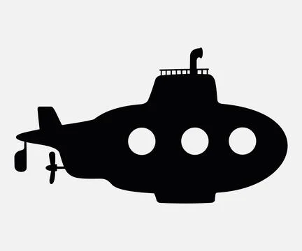 Mini submarine vector icon Stock Illustration