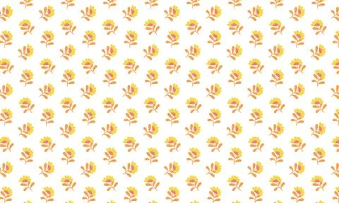 Mini Sunflower Pattern Background Illustrazione stock