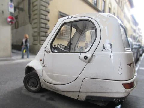 Mini three wheel car Stock Photos