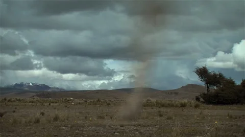 Mini tornado moving from right to left V.1 Stock Footage 41481081