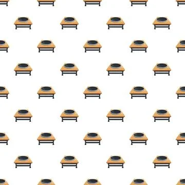 Mini trampolines generating a fun jumping exercise pattern イラスト素材