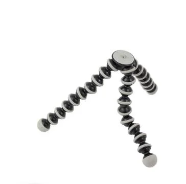 Mini tripod on white background Stock Illustration