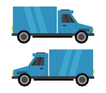 Mini truck icon illustrated in vector on white background Stock Illustration