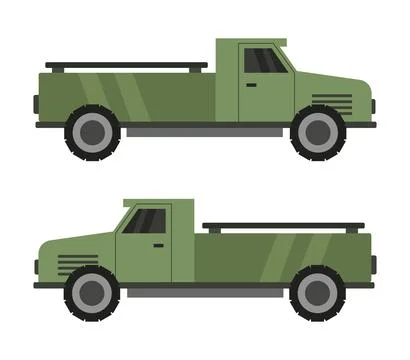Mini truck icon illustrated in vector on white background Stock Illustration