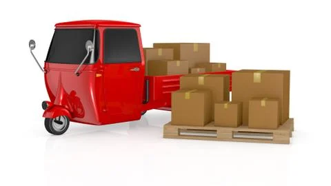 Mini truck Illustrazione stock