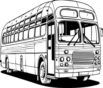 Mini VAN BUS VECTOR 库存插图