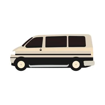 Mini Van Icon Vector Illustration Stock Illustration
