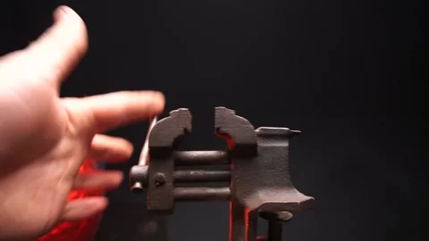 Mini vise locksmith Vídeo Stock 242406464
