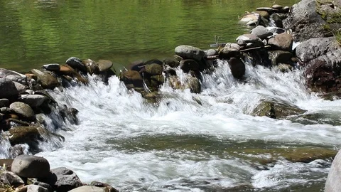 Mini waterfall Stock Footage 105946860