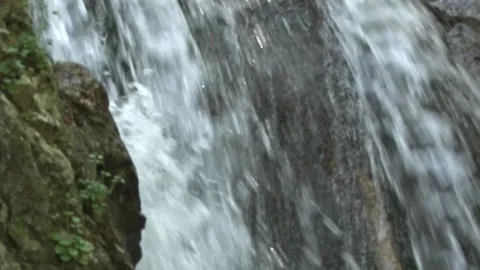 Mini waterfall in the forest Stock Footage 140915264