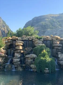 Mini waterfall 스톡 사진