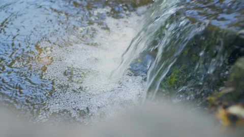 Mini waterfall. slow motion Stock Footage 133690399