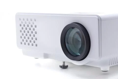 Mini white projector Stock Photos