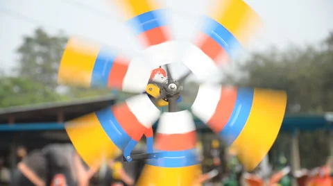 Mini Wind Turbine. HD Video stock 41790999