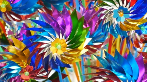 Mini wind turbine, toy. Stock Footage 61842646