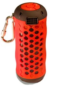 Mini Wireless Bluetooth red Speaker. Stock Photos