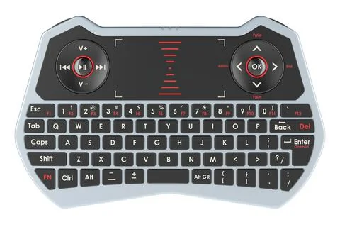 Mini Wireless Keyboard with Touchpad Mouse Wireless Multi-device Keyboard, .. Stock Illustration