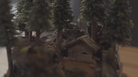 Mini Wooden Home Stock Footage 125887917