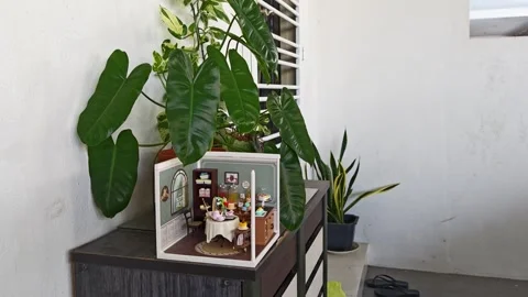 Miniature 3D dollhouse Stock Footage 327253370