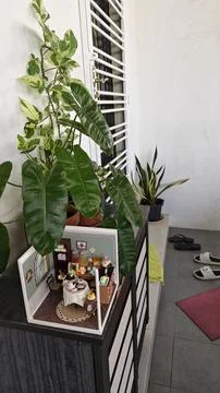 Miniature 3D dollhouse Stock Photos