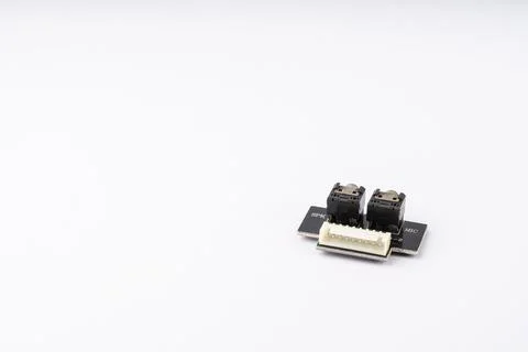 Miniature Audio Jack Module with SPK and MIC Ports Stock Photos