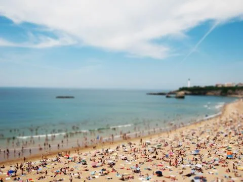 Miniature beach Foto stock