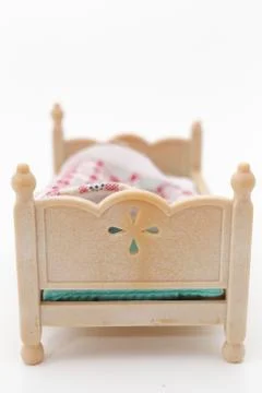 Miniature bed Stock Photos