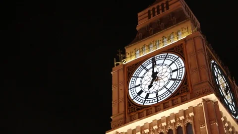 Miniature Big Ben model at Global Village, Dubai Stock Footage 86648379
