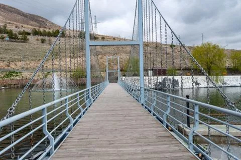 Miniature bridge Stock Photos