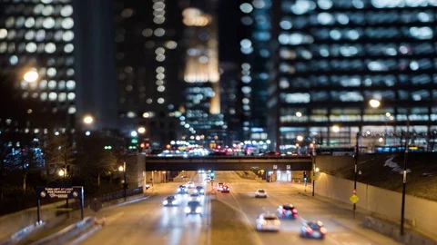 Miniature Chicago Downtown Stock Footage 123863590