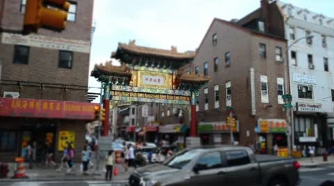 MIniature China Town Stockbeeldmateriaal 12492378
