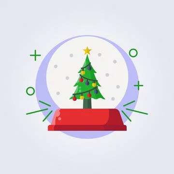 Miniature of christmas tree icon vector illustration design Stock Illustration