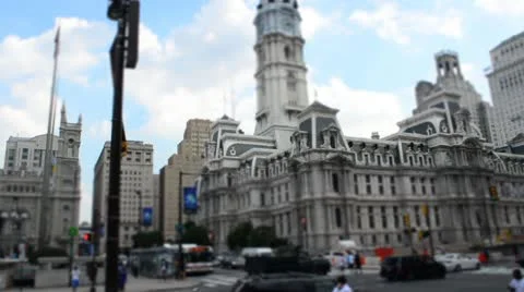 Miniature City Hall Stock Footage 12492612