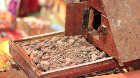 Miniature cocoa,chocolate house Vídeo Stock 347487392