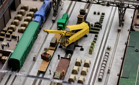 Miniature construction site Stock Photos
