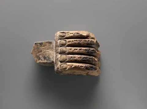 Miniature corbel in the shape of a hand ca. 883859 B.C. Assyrian The interi.. Stock Photos