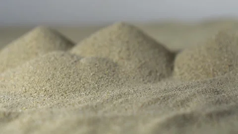 Miniature Desert Scene on White Background Stock Footage 308023581