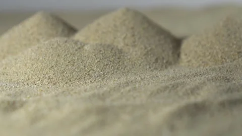 Miniature Desert Scene on White Background Stock Footage 308023684
