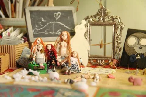 Miniature Dolls Stock-Fotos