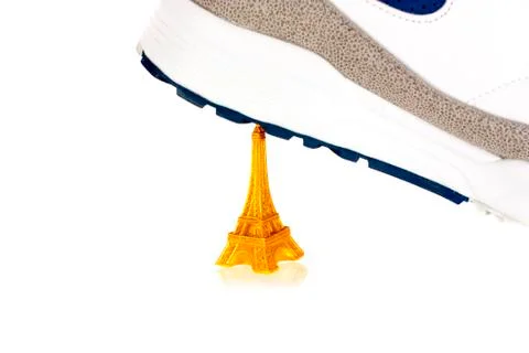 Miniature  of eiffel tower Fotos Stock