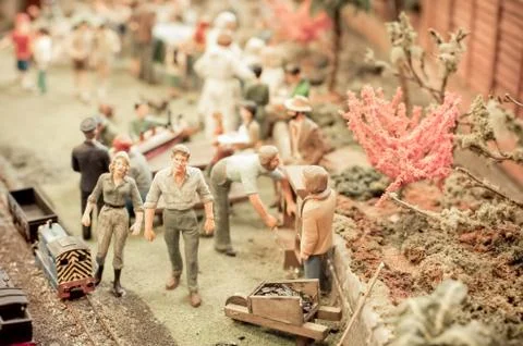 Miniature figures Stock Photos