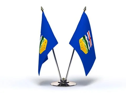 Miniature flag of alberta Stock Illustration