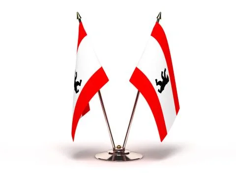 Miniature flag of berlin Illustrazione stock
