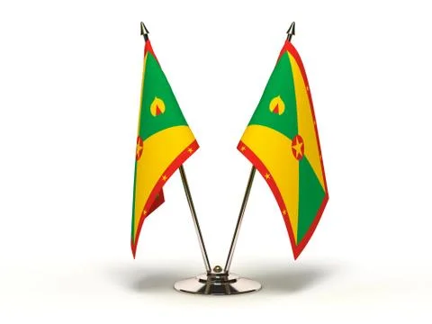Miniature flag of grenada Illustrazione stock