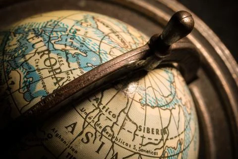 Miniature Globe Macro Close Up Earth Stock Photos