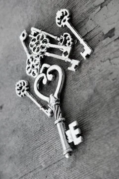 Miniature keys Stock Photos