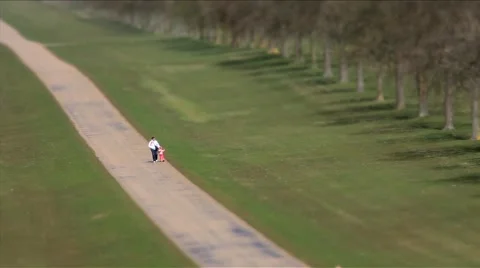 Miniature Kid Falling Stock Footage 1004448