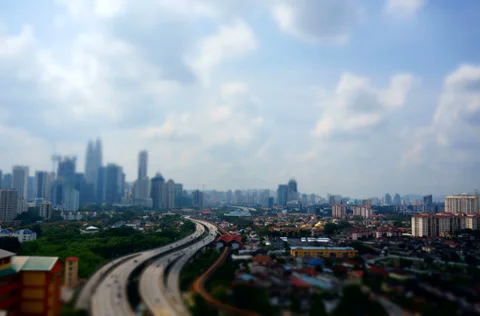 Miniature KL City Stock Footage 33475268